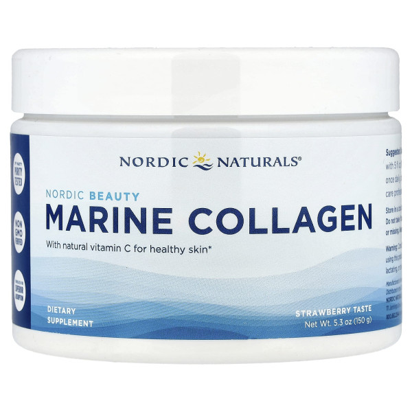 Морський колаген Nordic Naturals  (Marine Collagen) 150 г зі смаком полуниці