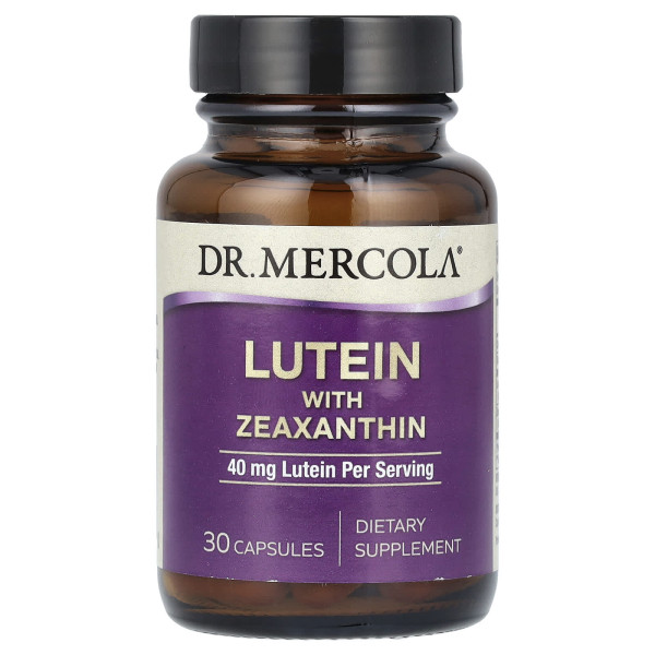 Лютеин с зеаксантином Dr. Mercola (Lutein with Zeaxanthin) 40 мг 30 капсул