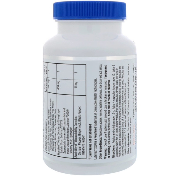Комплекс для защиты и улучшения зрения RidgeCrest Herbals (EssentialEyes) 120 капсул