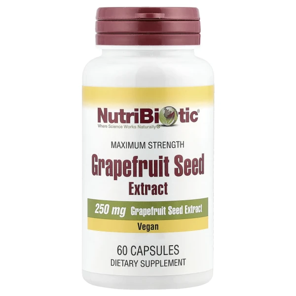 Екстракт грейпфрута NutriBiotic  (Grapefruit Seed Extract) 250 мг 60 капсул
