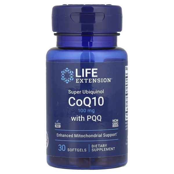 Коензим Q10 Life Extension  (Super Ubiquinol CoQ10 with BioPQQ) 100 мг 30 капсул