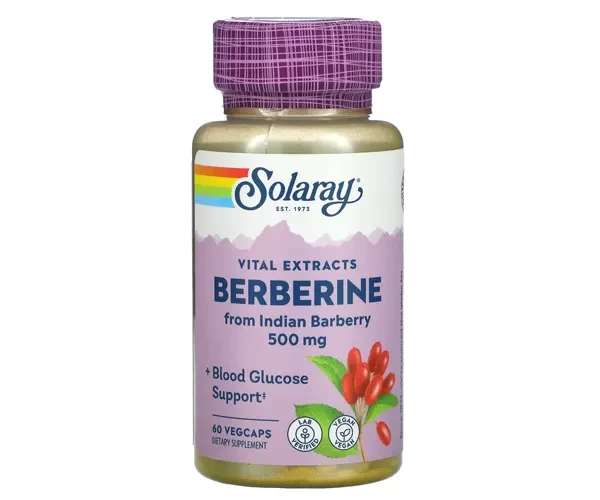 Берберин HCI Solaray (Berberine) 500 мг 60 капсул