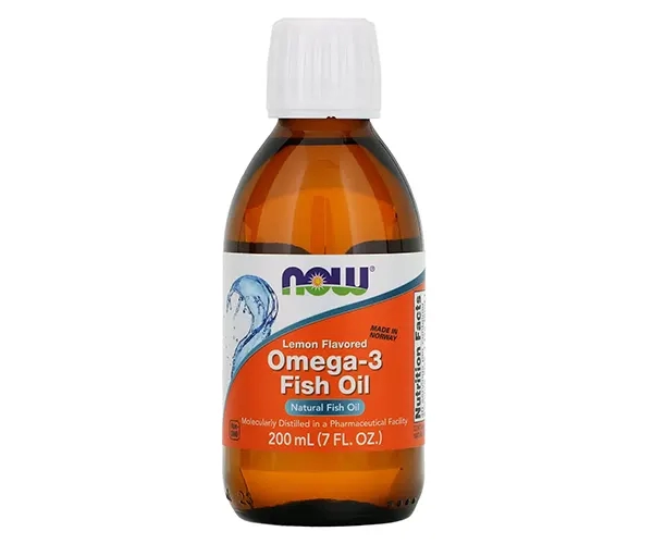 Риб'ячий жир рідкий NOW Foods (Omega-3 Fish oil) зі смаком лимона