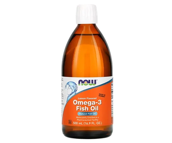 Риб'ячий жир рідкий NOW Foods (Omega-3 Fish oil) зі смаком лимона