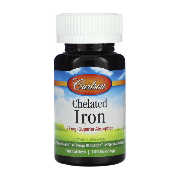 Хелат железа Carlson Laboratories 27 мг