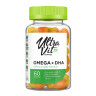 Омега 3 з ДГК VPLab (Omega 3 + DHA) 60 жувальних цукерок зі смаком лимона