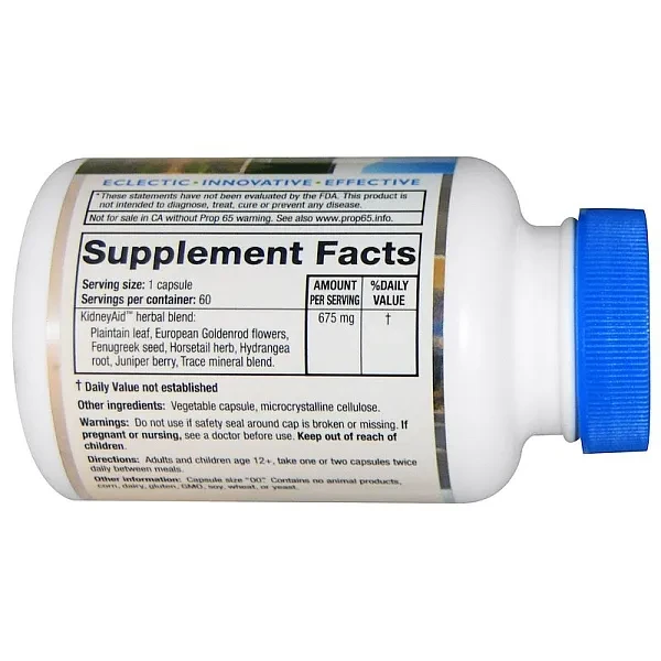 Комплекс для поддержки функции почек RidgeCrest Herbals (KidneyAid) 60 капсул