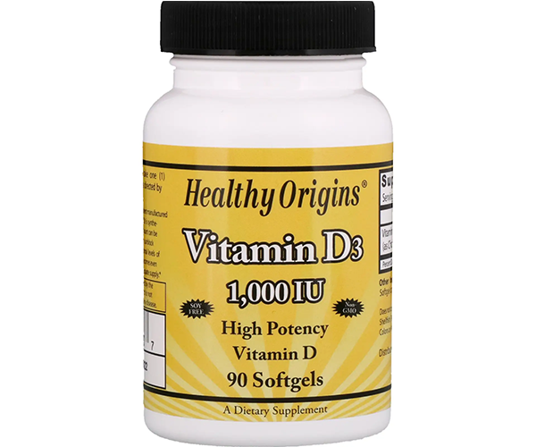 Витамин D3 Healthy Origins (Vitamin D3 high potency) 1000 МЕ 