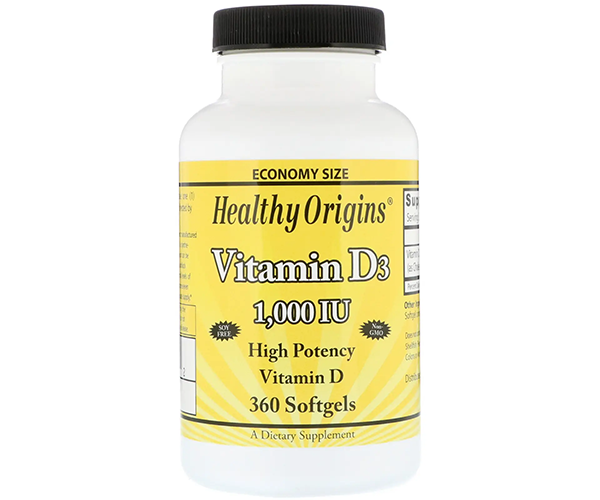 Витамин D3 Healthy Origins (Vitamin D3 high potency) 1000 МЕ 