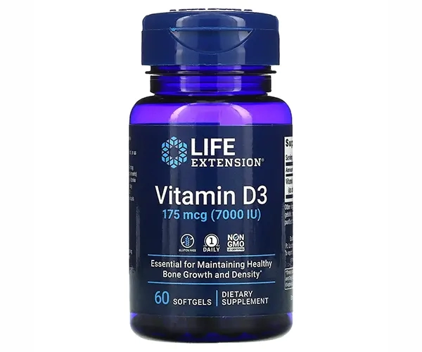 Вітамін D3 Life Extension  (Vitamin D3) 7000 МО 60 капсул