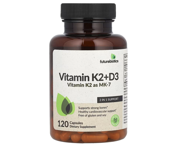 Витамины К2 и Д3 FutureBiotics (Vitamin K-2 & D-3) 5000 МЕ/90 мкг