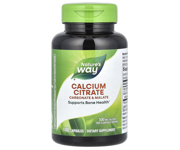 Цитрат кальцію Nature's Way  (Calcium Citrate) 500 мг 100 капсул