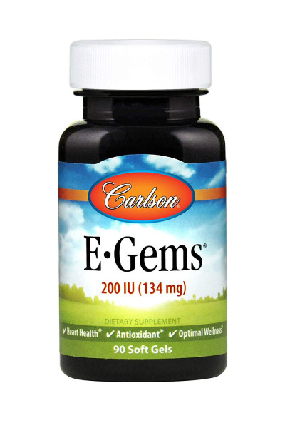 Витамин Е Carlson Labs (E-Gems Natural Vitamin E) 200 МЕ 90 капсул