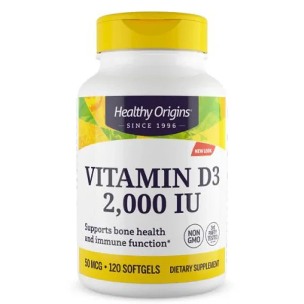 Вітамін Д3 в олії МСТ Healthy Origins (Vitamin D3 in MCT Oil) 2000 МО 120 капсул
