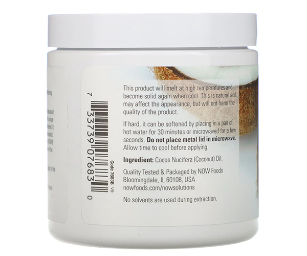 Кокосова олія NOW Foods (Coconut Oil Natural) 