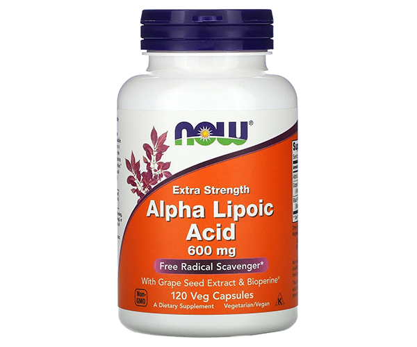 Альфа-липоевая кислота NOW Foods (Alpha-lipoic acid) 600 мг 