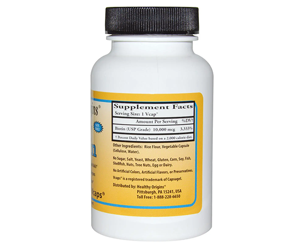 Биотин Healthy Origins (Biotin) 10000 мкг 