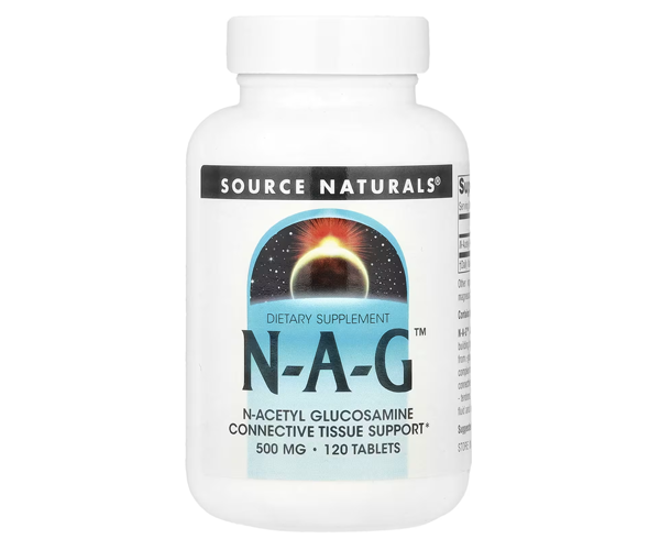 N-ацетилглюкозамін Source Naturals  (N-A-G) 500 мг 120 таблеток