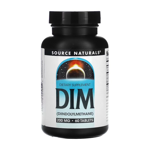 Дііндолілметан Source Naturals  (DIM Diindolylmethane) 200 мг 60 таблеток