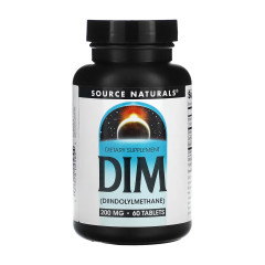 Дііндолілметан Source Naturals  (DIM Diindolylmethane) 200 мг 60 таблеток