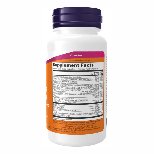 Коэнзим B-комплекс Now Foods (Co-Enzyme B-Complex) 60 капсул