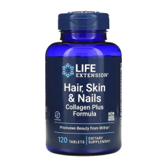 Волосы, кожа и ногти - формула коллаген плюс Life Extension (Hair, Skin and Nails, Collagen Plus Formula) 120 таблеток