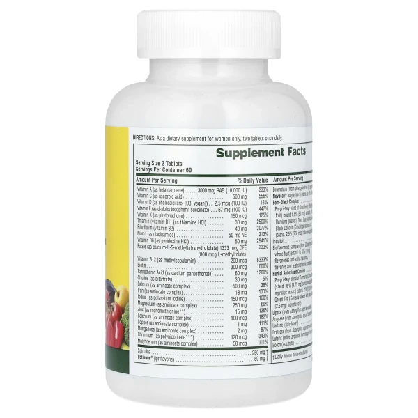 Мультивітаміни та мінерали для жінок Natures Plus  (Multi-Vitamin and Mineral) 