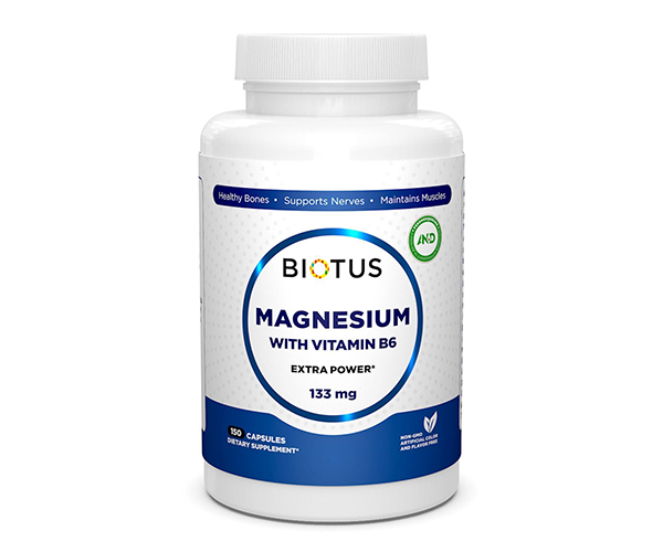 Магний с витамином В6 Biotus (Magnesium with Vitamin B6) 133.3 мг/8.3 мг 