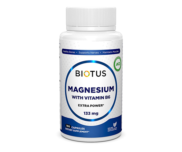 Магний с витамином В6 Biotus (Magnesium with Vitamin B6) 133.3 мг/8.3 мг 