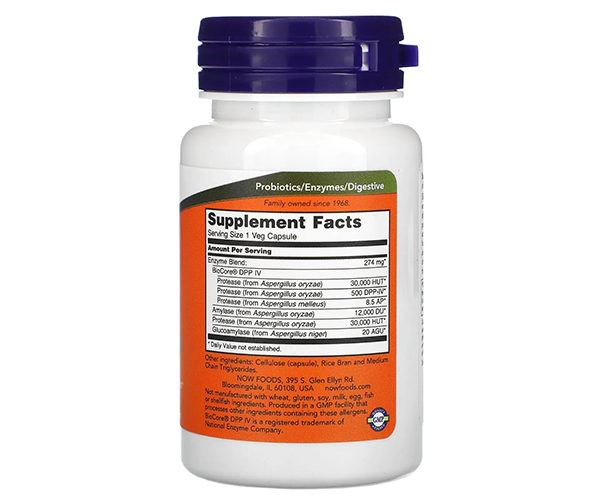 Ферменти для перетравлення глютена NOW Foods  (Gluten Digest) 60 капсул