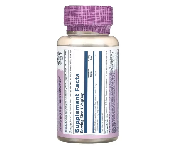 Экстракт корня родиолы Solaray (Vital Extracts, Super Rhodiola) 500 мг 60 капсул