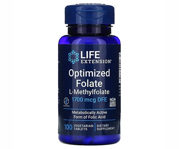 Фолат оптимизированный Life Extension (Optimized folate) 1000 мкг 100 таблеток