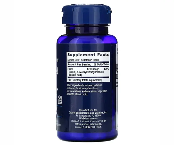 Фолат оптимизированный Life Extension (Optimized folate) 1000 мкг 100 таблеток
