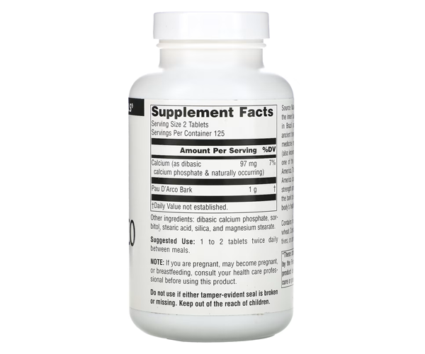 Пау Дарко Source Naturals (Pau D'Arco) 500 мг