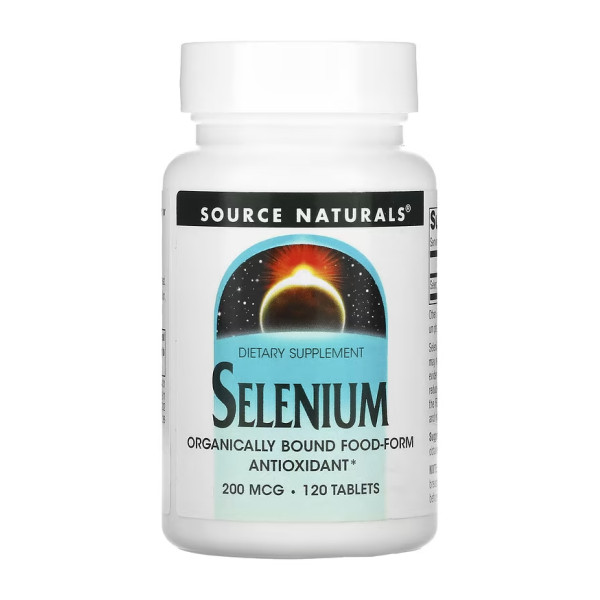 Селен дрожжевой Source Naturals (Selenium) 200 мкг 120 таблеток