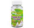 Залізо рослинного походження VegLife  (Vegan Iron) 25 мг 100 таблеток
