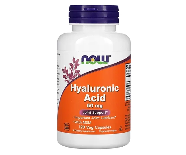 Гиалуроновая кислота NOW Foods (Hyaluronic Acid) 50 мг 