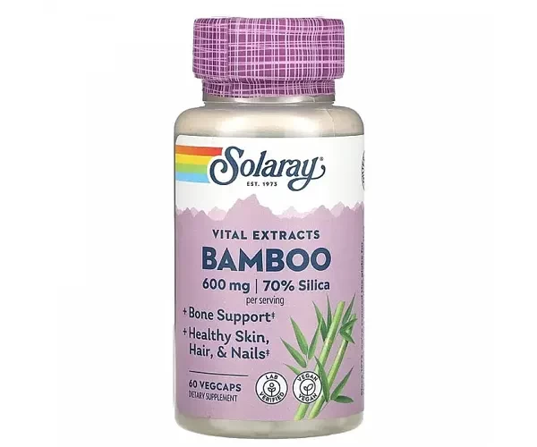 Бамбук Solaray (Bamboo) 300 мг 60 капсул