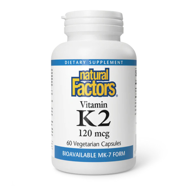 Витамин К2 Natural Factors Vitamin K2 120 мкг 60 капсул