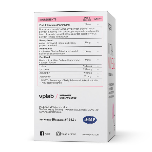Формула Мультивітамінів Ultra Women VPLab (Ultra Women's Multivitamin Formula)