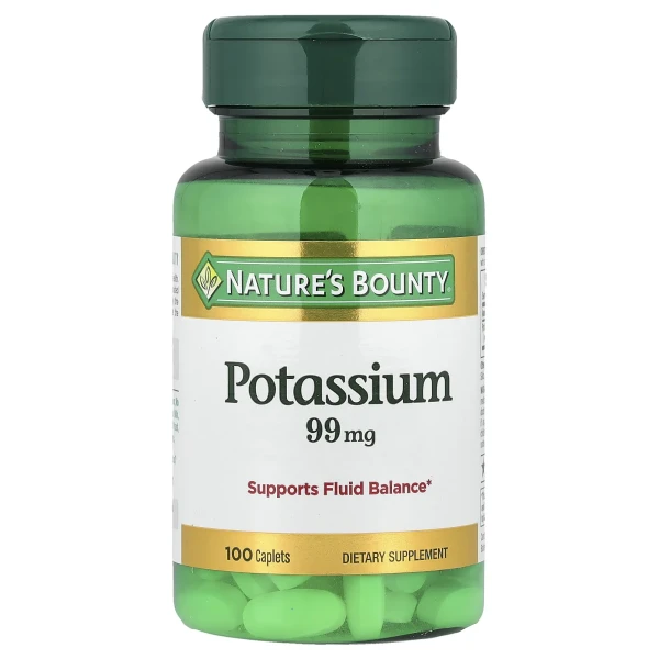 Калій Глюконат Nature's Bounty  (Potassium) 99 мг 100 капсул