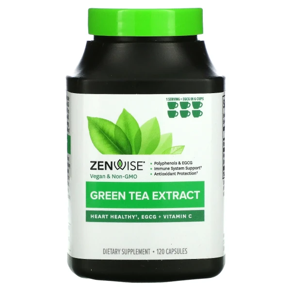 Екстракт зеленого чаю Zenwise Health (Green Tea Extract) 725 мг 120 капсул