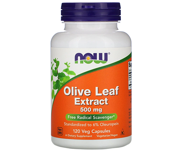 Екстракт листя оливи NOW Foods (Olive Leaf Extract) 500 мг 