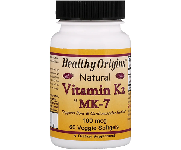 Вітамін K2 у формі MK7 Healthy Origins  (Vitamin K2 as MK-7) 100 мкг 