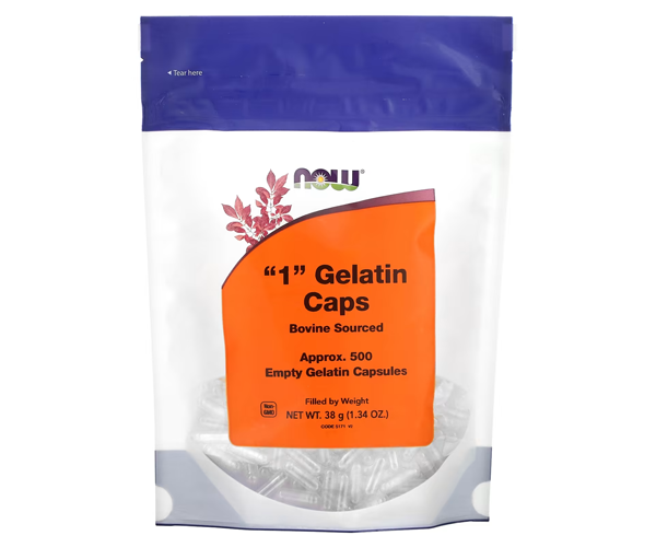 Порожні капсули "1" NOW Foods ("1" Gelatin Caps) 500 капсул