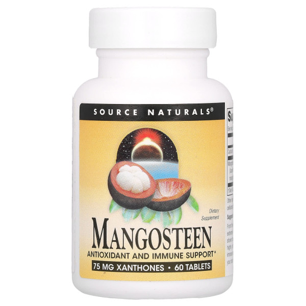Мангостин Source Naturals (Mangosteen) 187,5 мг 60 таблеток