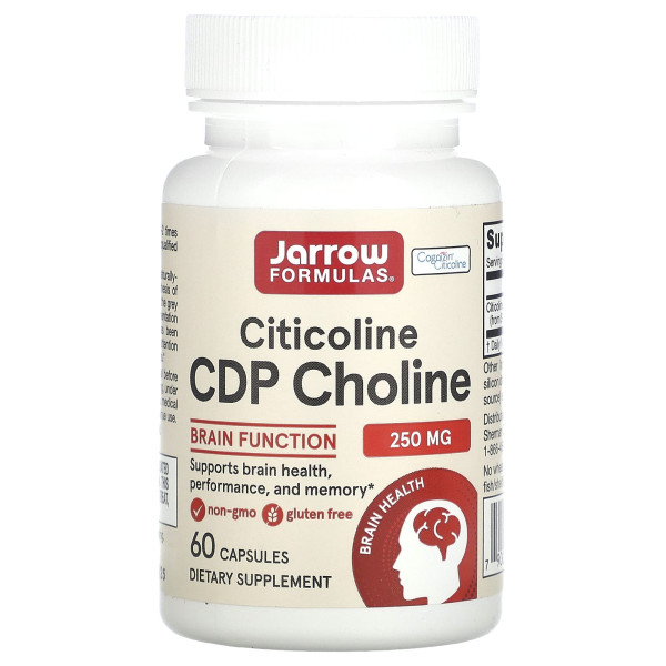 Пищевая добавка для мозга Jarrow Formulas (CDP Choline) 250 мг 