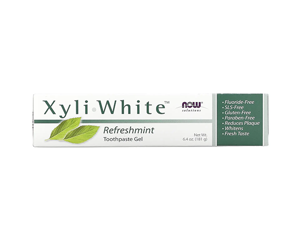 Зубна паста-гель з м'ятою NOW Foods (Refreshmint Toothpaste Gel) 181 г