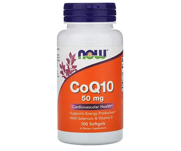 Коензим Q10 з селеном та вітаміном E NOW Foods  (CoQ10 with Selenium and Vitamin E) 