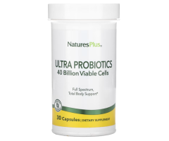 Пробиотики Natures Plus (Ultra Probiotics) 40 млрд КОЕ 30 капсул